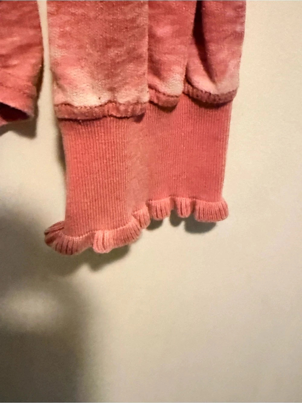 Jane and Delancey Long Sleeve Ruffle Trim Top in Pink Size Large - Picture 4 of 5